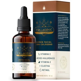 Collagenic  Serum Facial Antioxidante con Vitamina C y Colgeno Unifica el Tono de la Piel, Ilumina, Hidrata y Suaviza Serum de Da  50 ml              