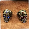FOMIYES Men Ring Finger Rings Skeleton The Ring Punk Ring