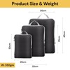 Spendeal 3PCS Compression Packing Cubes For Travel Packing Organisers Vacation