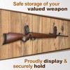 TESLYAR Gun Rack Wall Mount Hold Up Displays Horizontal Gun