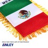 Anley 4 X 6 Inch Mexico Fringy Window Hanging Flag