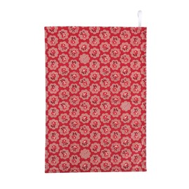 Tea Towel in Cath Kidston Freston Rose Red Handmade in UK
