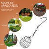 AIMALL Outdoor Hanging Bird Feeder 9.44"x3.74" Iron Wire Spring Birdcage