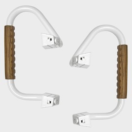 Lunderg 23" Handrails for Elongated Raised Toilet Seat - Raised Toilet Seat Not Included - Extra Sitting Space