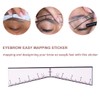Eyebrow Ruler Sticker Eyebrow Easy Mapping Shaping Sticker Stencil Microblading