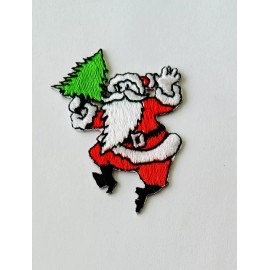 Santa  Claus Iron On Patch Christmas  Holidays Iron On Patch