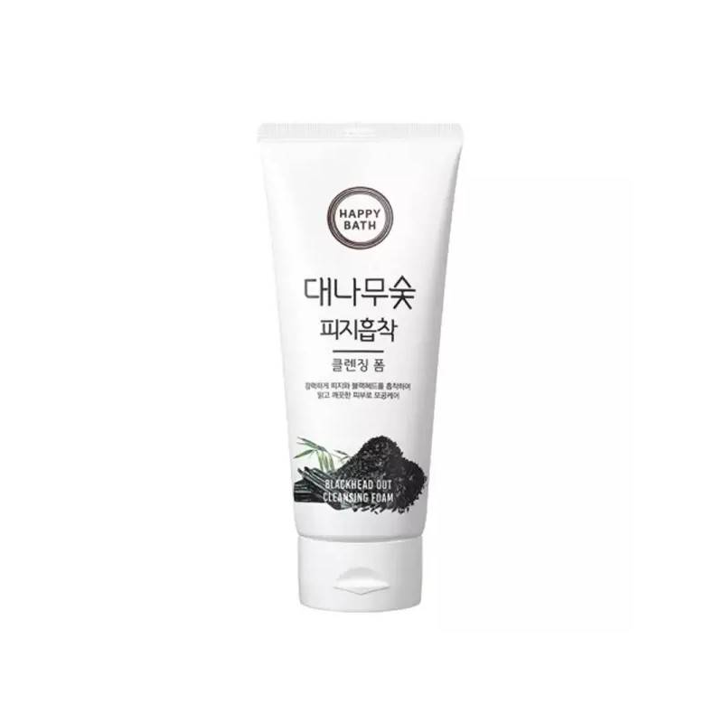 Happy Bath 해피바스 대나무숯 피지흡착 클렌징 폼 200g Happybath Bamboo