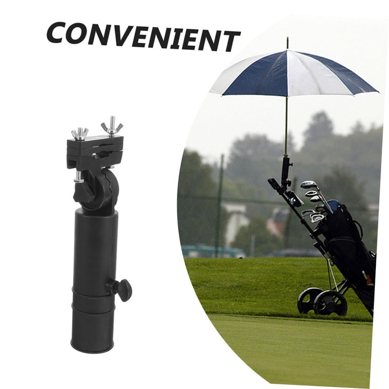 Sosoport 2pcs Adjustable Golf Umbrella Holder Durable Clamp for Golf