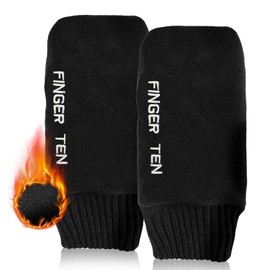 AXKAL Winter Golf Gloves Mens Ladies Mitten Warm Fleece In Pair, Men Women Mitt Glove Durable Pull Up Soft Comfortable Both Hand Hiking Riding Golf Playing (X-Large)…