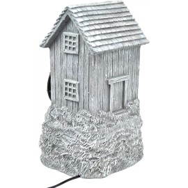 Bernini Cordless Casa Cottage Fountain With Waterwheel | Grey
