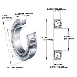 Cub Cadet (6 Pack) Spindle Bearing for Cub Cadet GT2186-44 GT2186-48 GT2521-48 GT2523-54