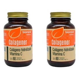 Pack2 Colagener Colágeno Hidrolizado + Vitamina C 60 Tableta