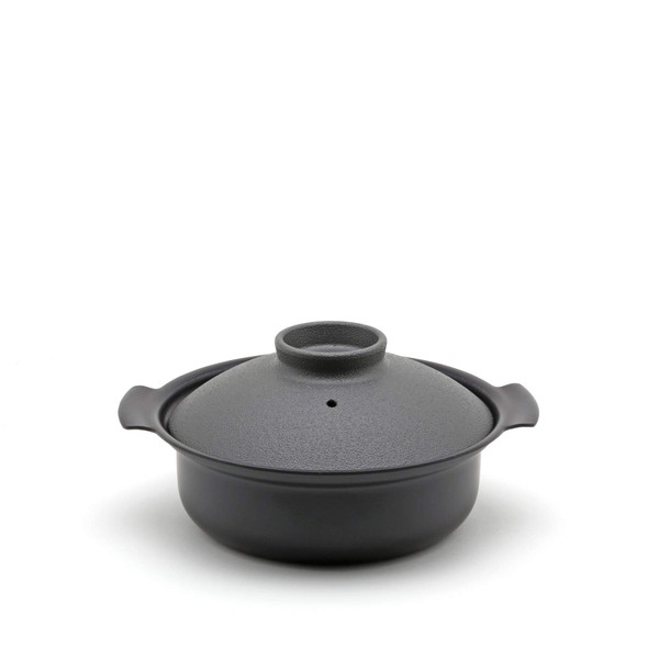 PRESSENCE 118-06362 Tabletop Pot, Gray, 7.1 inches (18 cm), Made in Japan, Induction Compatible