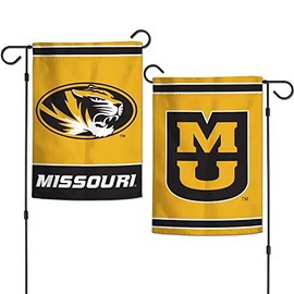 Missouri Tigers 12.5” x 18" Double Sided Yard and Garden College Banner Flag Is Printed in the USA