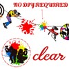 Paintball Party Banners 2PCS Paintball Party Decorations Splatter Splash Cutout