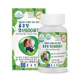 Chong Kun Dang Folic Acid 600 Gold 1 Bottle 3 Month Supply Pregnant Women Preparing for Pregnancy 542698 / 종근당 엽산 600골드 1병3개월분 임신준비 임산부 542698