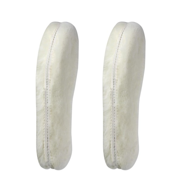 Yusimu 2 Pairs Sheepskin Insoles for Men & Women, Warm