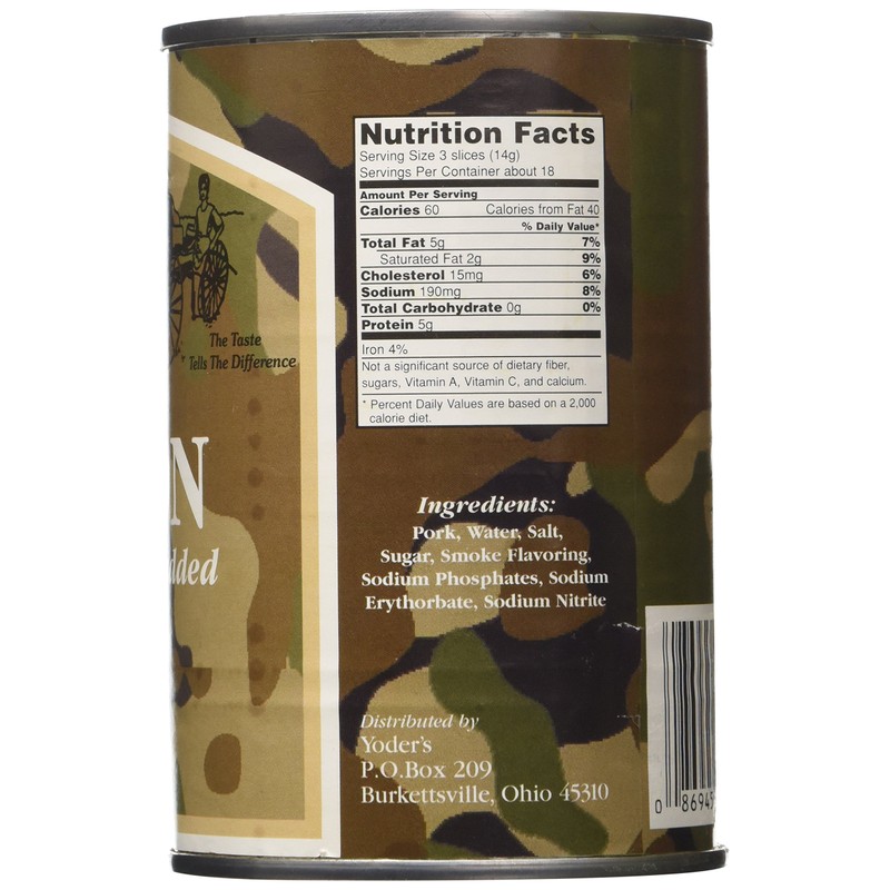 Yoders Canned Fully Cooked Bacon, 9 Ounce