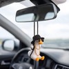 1 Pack Swing Duck Rear View Mirror Hanging Ornament, Rear