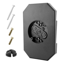 Vinyl Siding Mounting Kit, Siding Mounting Blocks,Outdoor Light Mounting Block with Built-in Electrical Box,Siding Mounting Plate for 1/2 inch Lap Double and 4 inch Siding