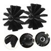 TEHAUX 2pcs Dryer Vent Brush Head Replacement Versatile Cleaning Tool