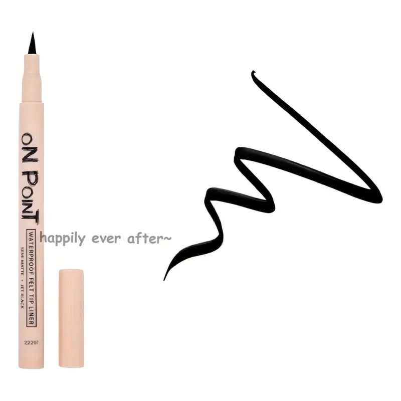 Delineador Ojos Plumon On Point Italia Deluxe Waterproof Color Negro