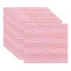 TENDER LIHOME Papel Tapiz Pared Rosa 3d Ladrillo Pegatina Azulejo