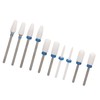 10 Piece Ceramic Nail Cutter Bit Set Manicure Drill Bits