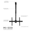 Mount-It! TV Ceiling Mount Bracket, Adjustable Height Full Motion 360