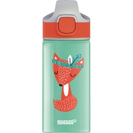 SIGG - Aluminium Kids Water Bottle - Miracle Peaceful - With Straw - Leakproof - Lightweight - BPA Free - Climate Neutral Certified - School & Sports - Light Green - 0.4L