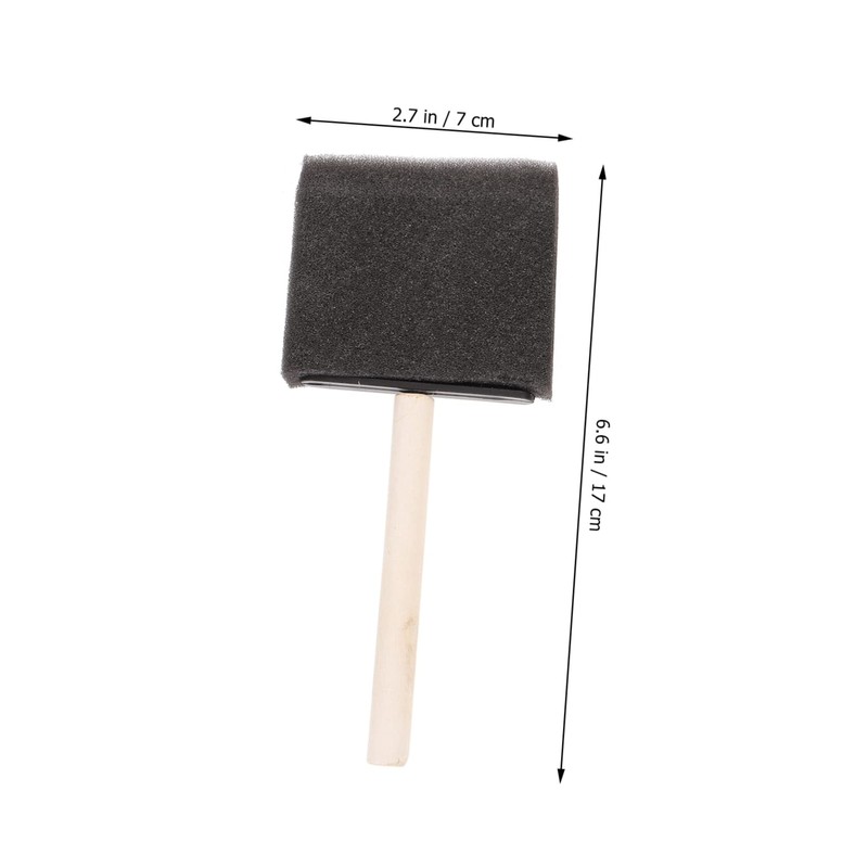 TOPPERFUN 16pcs Painting Sponge Brush Foam Paint Applicator Sponge Roller