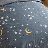 DuShow Cotton Cot Bed Duvet Cover Set,Gray Moon Toddler Duvet