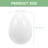 HOMSFOU Fillable White Empty Plastic Eggs for Easter Eggs Pack