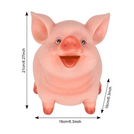 Zimoer Piggy Bank Piggy Bank Piggy Bank for Boys and Girls, Resin Coin Money Box Cash Saving Container for Kids and Adults, Best Birthday Gift and Home Decoration (L)