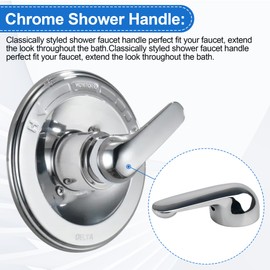 H79 Faucet Handle Compatible with Delta Tub & Shower Single Metal Lever Handle, Shower Handle Replacement for Delta 1300/1400 Series Tub Faucet, Shower Replacement Parts with Screw & Wrench - 5 Pack