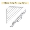 Kitchen Stainless Steel Corner Caddy Triangle Dish Drying Rack for