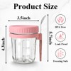 JBESUHI 4 Pack 16 Oz Glass Overnight Oats Containers with