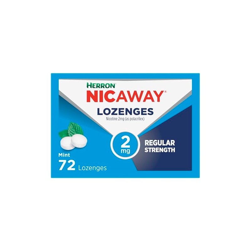 Nicaway 2mg Stop Smoking Mint Lozenge (Pack of 72)
