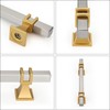 Haliwu 20 Pack Brushed Nickel Cabinet Pulls, Silver&Gold Cabinet Handles,