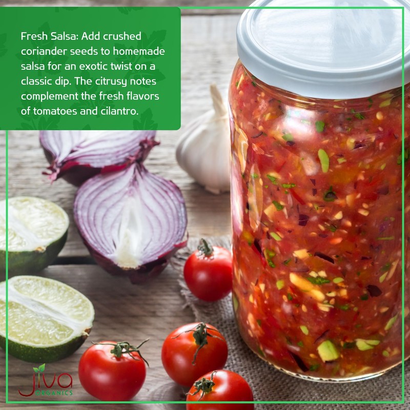 Jiva USDA Organic Coriander Seeds Whole 7 Ounce - New!