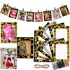 Janlaugh 100 Pcs Happy New Year Paper Picture Frames 4