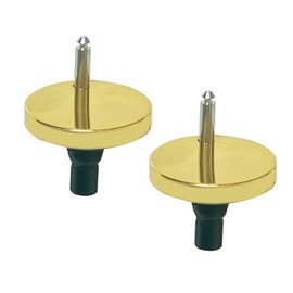 WinZo Universal Toilet Seat Bolts Caps and Screws,Quick Release Top Easy Fixings,Toilet Seat Replacement Parts Kits,Glossy Gold