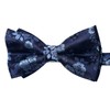 HISDERN Bow Tie Men's Already Tied Adjustable Bow Plain Paisley