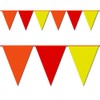 Ziggos Party Orange, Red and Yellow Triangle Pennant Flag 100