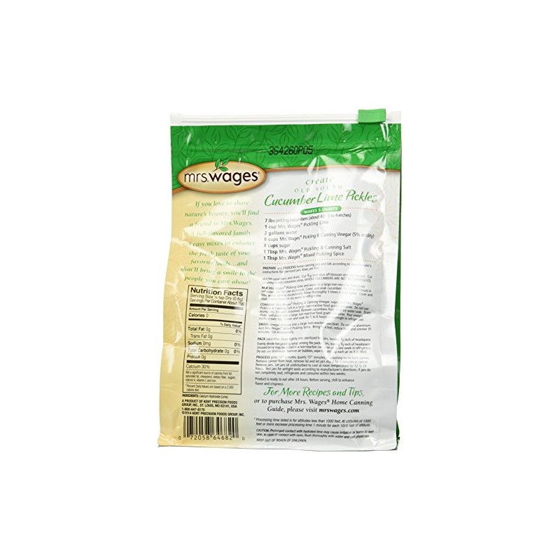 Mrs Wages Pickling Lime 16 Oz (Pack of 3)