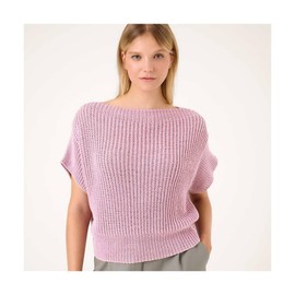 Rico Design 50 g Luxury Cotton Silk Cashmere DK – Colour 03 – Orchid – The Yarn Inspires With Its Even Stitch Pattern