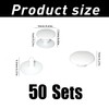 WLVinson Pack of 50 Plastic Rivets, Snap Fasteners for Shoes,