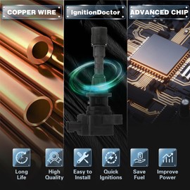 POHILA - Juego de 4 bocinas de encendido compatible con Mazda 2006 2007 2008 5 2.3L L4 de repuesto para C1684 UF541