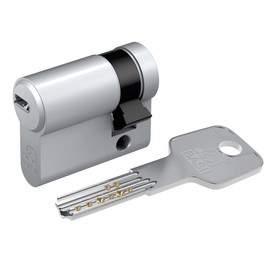 BASI BM Lock Cylinder, Keyed Alike and Freely Combinable, Many Lengths Available, Reversible Key, Profile Cylinder for Home and Home, Half Cylinder A: 10 mm, W: 30 mm