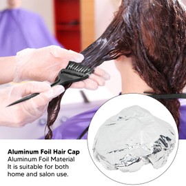 10 Gorros de Papel de Aluminio para Cabello para Acondicionamiento Profundo, Nutrición y Revitalización del Cabello, Apto para Uso en Salón de casa.